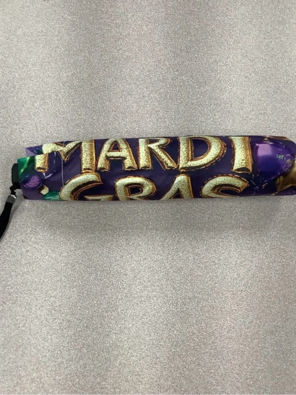 Source Unknown Purple and Green Mardi Gras Party Umbrella